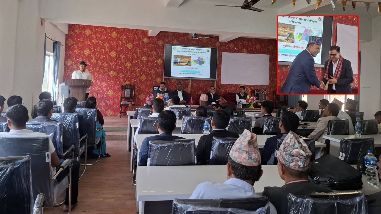 पुर्चौंडी नगरपालिकामा प्रमुख प्रशासकीय अधिकृत जोशी हाजिर 