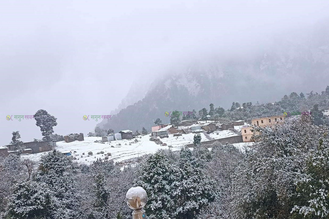 सुदूरपश्चिम, कर्णाली र लुम्बिनी प्रदेशमा आज पनि वर्षा र हिमपातको  सम्भावना