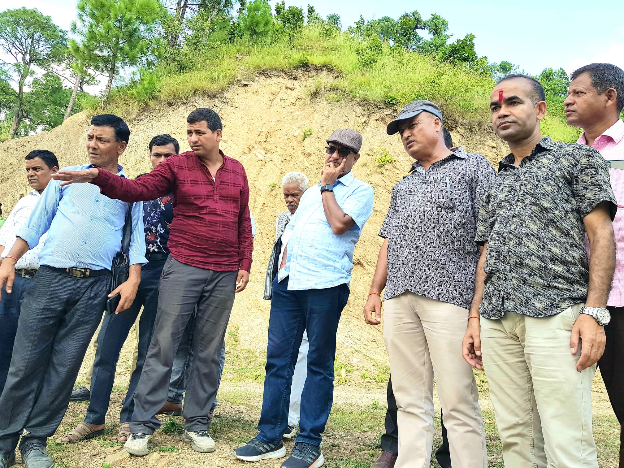 कांग्रेस नेता लेखकद्वारा  महाकाली कोरिडोरको स्थलगत अवलोकन