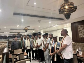 हैदरावादमा बैतडीका विनोदले जनप्रतिनिधिलाई स्वागत गरे, स्वदेशमै रोजगारीको व्यवस्था गर्न आग्रह 