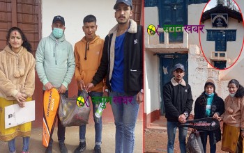 पाटन नगर स्तरीय बालसञ्जालले गर्यो दस वटै वडामा खेलकुद समाग्री बितरण
