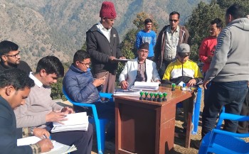 वडामै पुगेर योजना सम्झौता गर्दै मेलौली नगरपालिका 