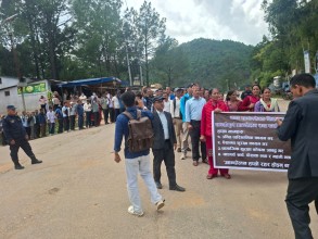 पाटनका नगर स्वयंसेवक शिक्षक फेरि आन्दोलित 
