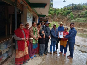 मृतक सदस्यका परिवारलाई नेरुडे मिर्मिरे लघुबित्तद्वारा बीमा र किरिया खर्च बाफतको रकम हस्तान्तरण 