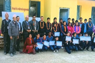 श्री केदार मा.वि. द्वारा हाजिरीजवाफ प्रतियोगिता सम्पन्न