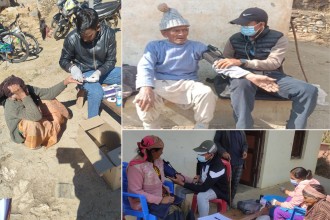 सुर्नयाका टोल–टोलमा नसर्ने रोगको परीक्षण गरिँदै