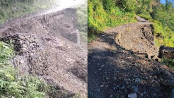 सुर्नयामा ग्रामीण सडक मर्मत नहुँदा समस्या, चाडपर्वका लागि घर फर्कनेलाई  सास्ती 