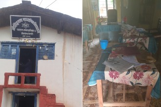 बैतडीको सिद्धनाथ मावि सिलङ्गामा जीर्ण भवन, बर्खामा छाना चुहिएर कागजपत्र नष्ट 