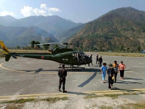 सुत्केरीको हेलिकप्टरमार्फत उद्धार 