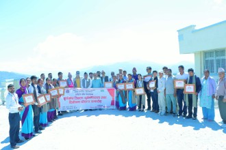 बैतडी पूर्ण खोप सुनिश्चित जिल्ला घोषणा, १० जना स्वास्थ्यकर्मी सम्मानित 