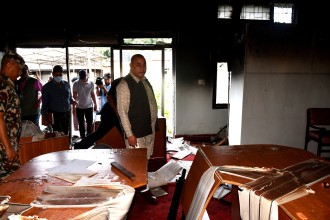 मुख्यमन्त्री शाहद्वारा क्षतिग्रस्त संरचनाहरूको अनुगमन