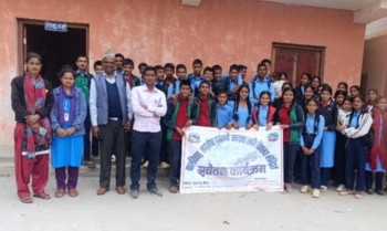 बालविवाह र लागूऔषध दुर्व्यसनी अन्त्यका लागि विद्यार्थीहरुसंग छलफल 