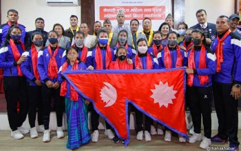 एसियन सिनियर सेन्ट्रल जोन भलिबलमा नेपाली महिला टोलीको लगातार दोस्रो जित
