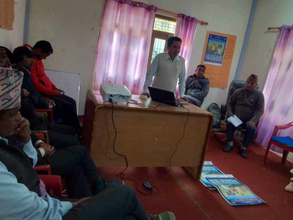 भुमेश्वर स्वास्थ्यचौकीद्वारा दादुरा–रुबेला खोप अभियानका लागि अन्तरक्रिया 