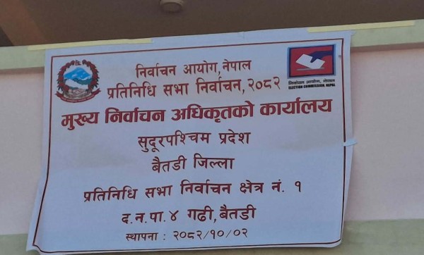 बैतडीमा निर्वाचनका लागि १ हजार २ सय ८८ जना कर्मचारी खटाइए 