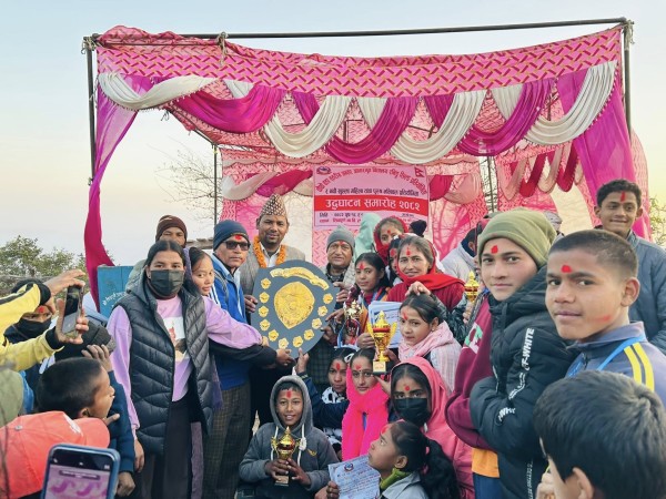 अन्तर आधारभूत विद्यालय रनिङ शिल्ड र खुल्ला भलिबल प्रतियोगिता सम्पन्न 