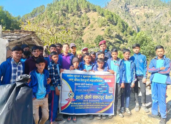 बैतडी प्रहरीद्वारा जेठ महिनामा १ सय ४१ ठाउँमा सचेतनामूलक कार्यक्रम सञ्चालन