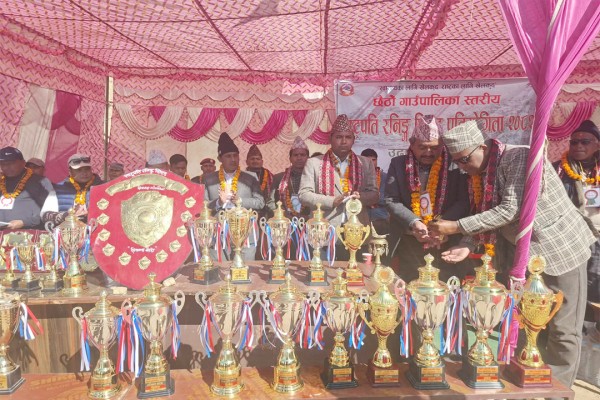 शिवनाथ गाउँपालिकास्तरीय राष्ट्रपति रनिङ शिल्ड प्रतियोगिता शुरु 