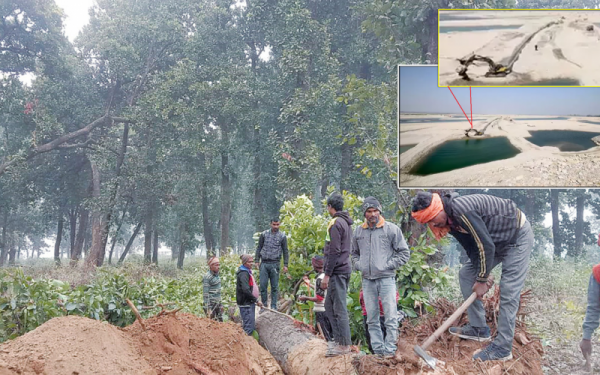 दोधारा चाँदनी सुख्खा बन्दरगाहका लागि भारतले नेपाली सीमासम्म ट्र्याक खोल्यो 