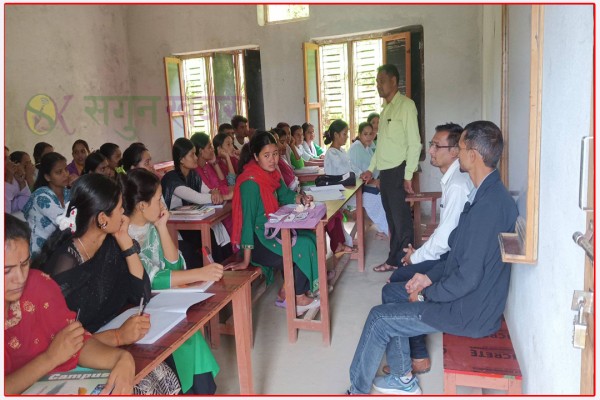 बैतडीमा स्ववियुद्धारा निःशुल्क अध्यापन अनुमति पत्रका कक्षाहरु सञ्चालन