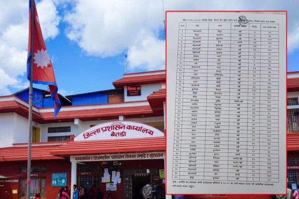 बैतडीमा छोटो दुरीमा चल्ने सवारी साधनको नयाँ भाडादर कायम