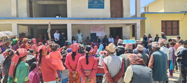 पुर्चौंडीमा क्षयरोगमुक्त अभियान : शंकास्पद १ सय ५७ जनाको खकार जाँच गरिँदै 