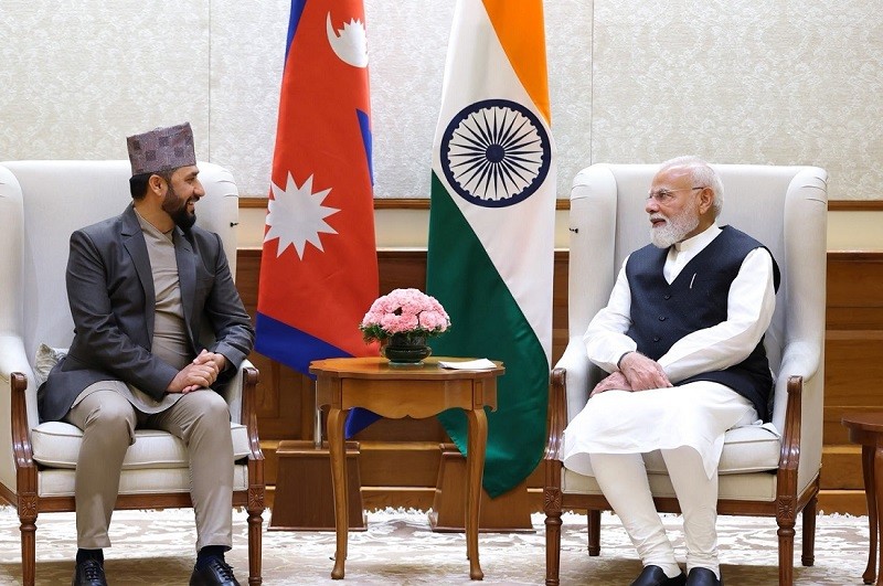 रास्वपा सभापति लामिछाने र भारतीय प्रधानमन्त्री मोदीबीच भेटवार्ता