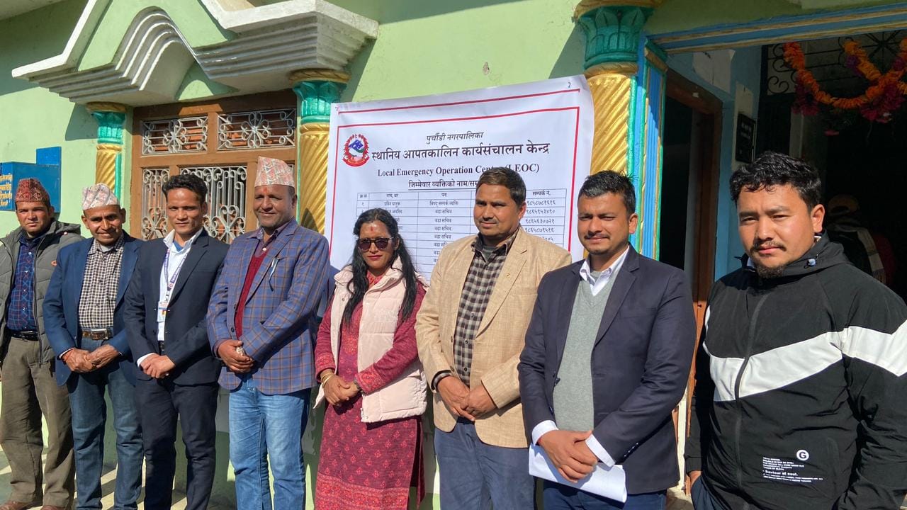 पुर्चौंडीमा स्थानीय आपतकालिन कार्यसञ्चालन केन्द्र स्थापना 