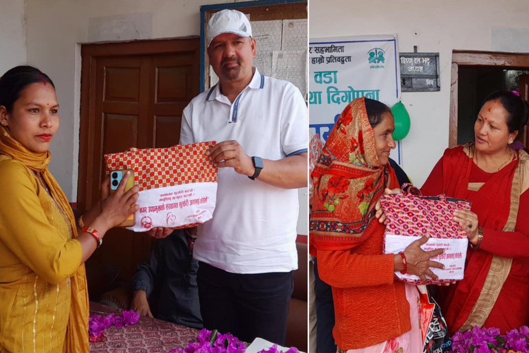 बैतडीको दशरथचन्दमा स्वास्थ्य संस्थामा सुत्केरी हुनेलाई ‘उपमेयरको कोसेली’