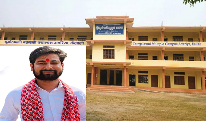 कैलाली : दुर्गालक्ष्मी बहुमुखी क्याम्पसको सभापतिमा नेविसंघका महरा प्यानलसहित विजयी