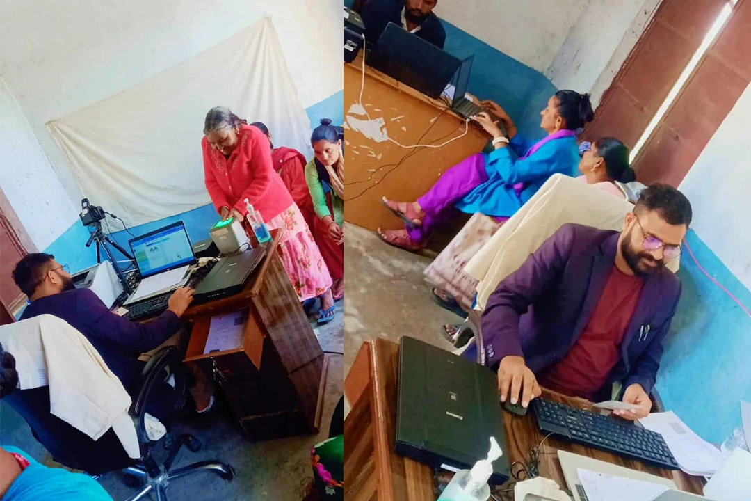 शिवनाथमा राष्ट्रिय परिचय पत्र दर्ता शिविर : ६ सय ३१ जनाले सेवा लिए