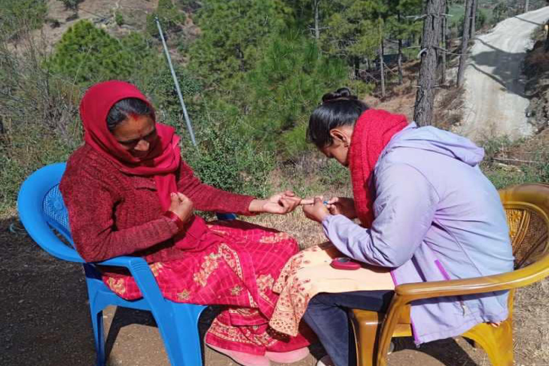 घरमै पुगेर नसर्ने रोगको पहिचान गरिँदै 