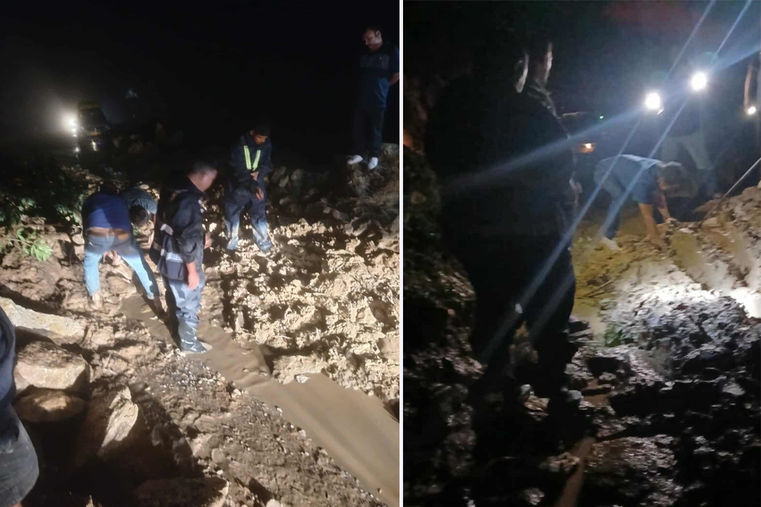 बैतडीको भञ्ज्याङमा पहिरो खस्दा जयपृथ्वी राजमार्ग अवरुद्ध