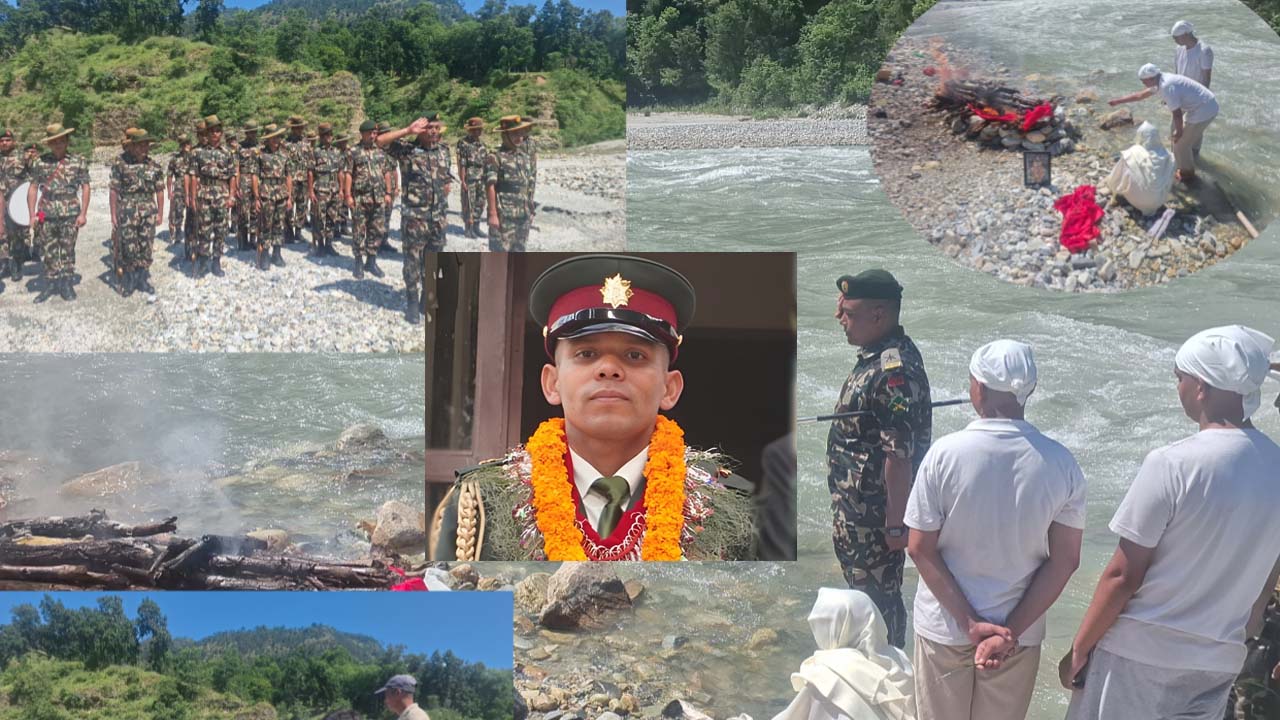 रसुवा बाढीमा बेपत्ता दार्चुलाका सेनापति धामीको भौतिक शरीरविना नै अन्तिम संस्कार, सिङ्गो लेकम गाउँ शोकमा 