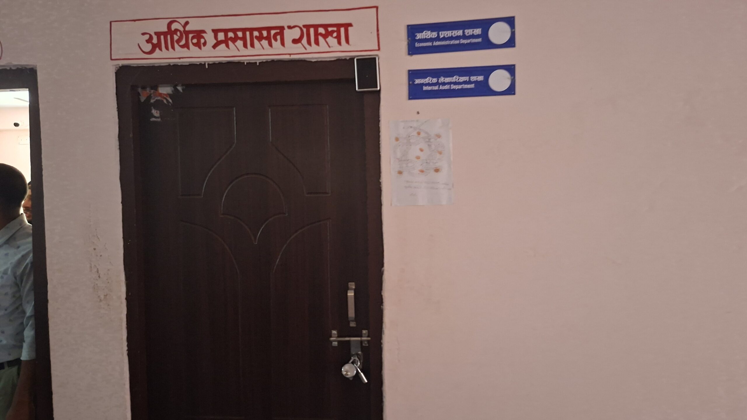 बैतडीको पाटन नगरपालिकाको लेखा शाखामा तालामाथि ताला