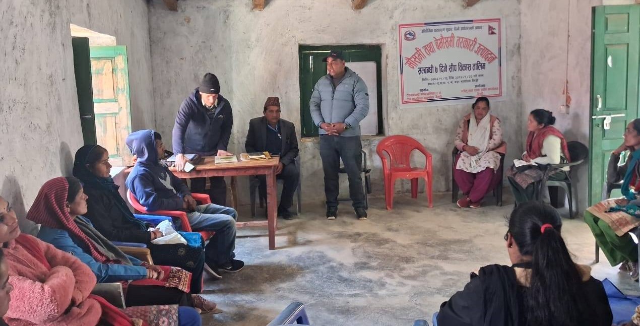 दनपा –९ मा किसानहरुका लागि सात दिने तरकारी उत्पादन तालिम सञ्चालन 