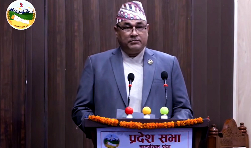 सुदूरपश्चिम सरकारको बार्षिक नीति तथा कार्यक्रम प्रदेश सभाबाट बहुमतले पारित